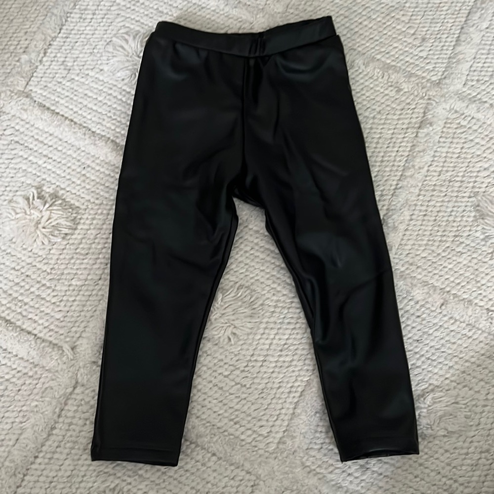Zara baby faux leather legging, size 18-24 months
